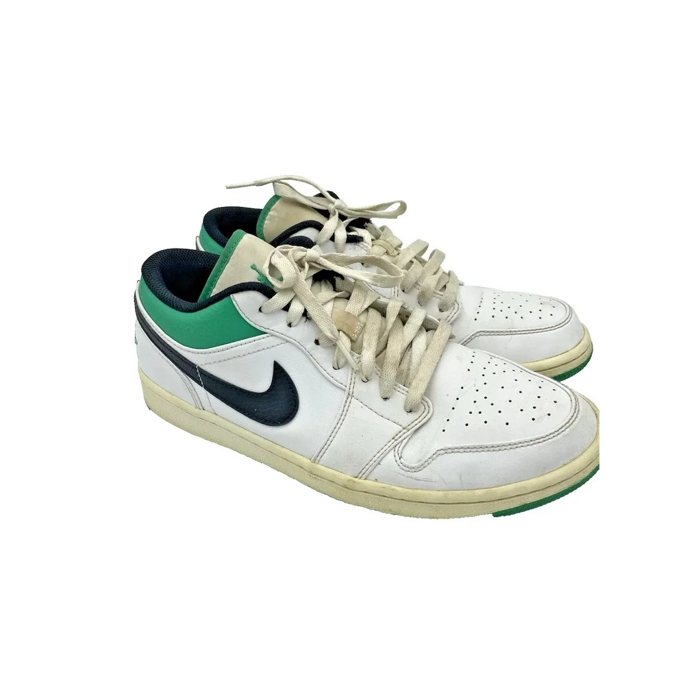 Air Jordan 1 Low White Lucky Green Size 10‎
